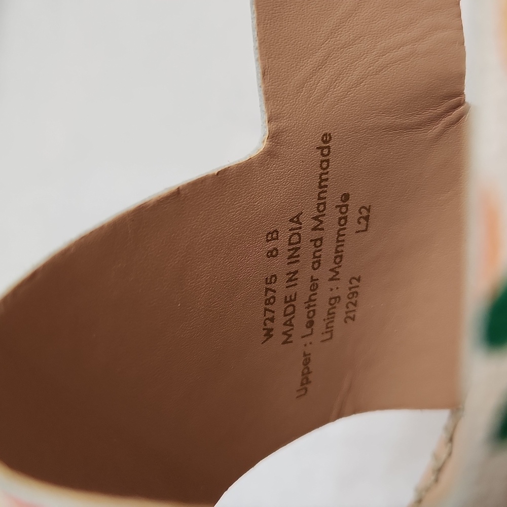 Cole Haan Grandseries Leather Fruit Filled Espadrille sandals (w sizes 7,8) - Picture 11 of 13
